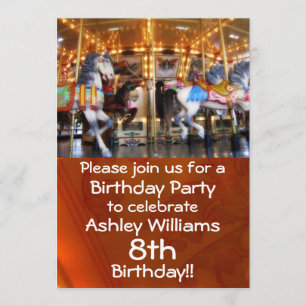 Carousel Party Invitation