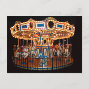 Carousel photography printed on post card