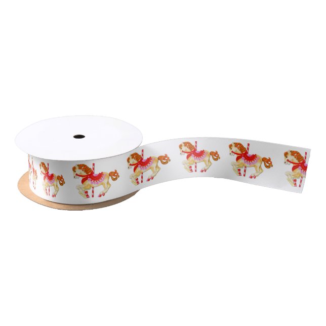 Carousel Pony Satin Ribbon (Spool)