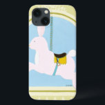 Carousel Rabbit by June Erica Vess iPhone 13 Case<br><div class="desc">Hop along with this carousel rabbit print by June Erica Vess. Create an amusement park on your child's nursery wall with this print today!</div>