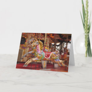 Carousel Ride Greetings Card