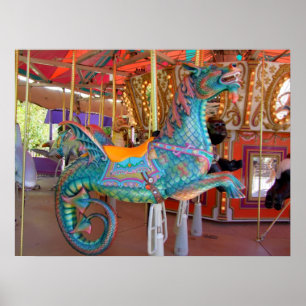 Carousel Sea Serpent Poster