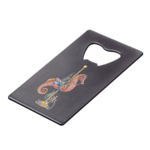 Carousel Seahorse Credit Card Bottle Opener
