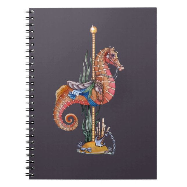 Carousel Seahorse Notebook (Front)