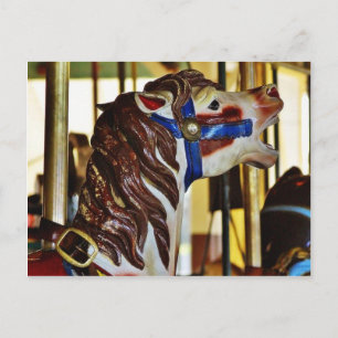 Carousels Horses Rides Amusement Parks Postcard