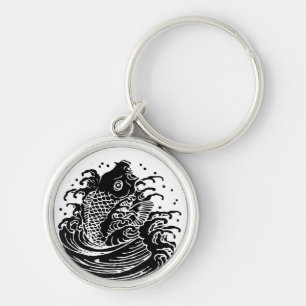 Carp and water  Keychains