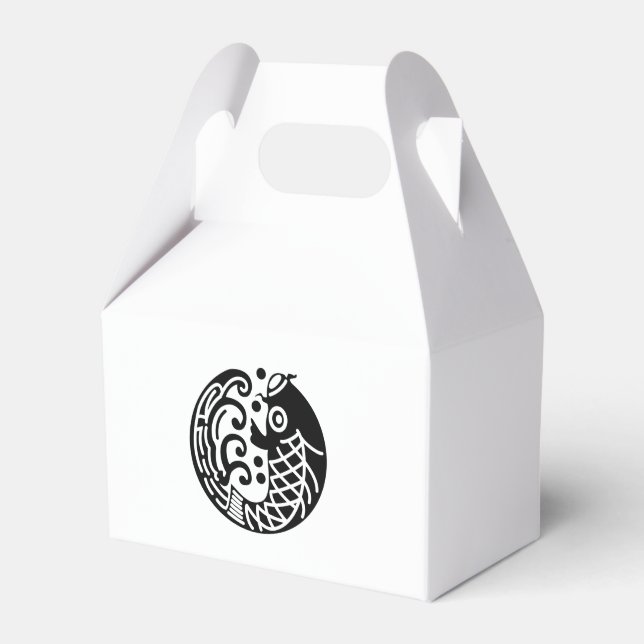 Carp and wave favor box (Front Side)
