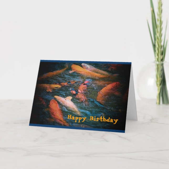 Carp Birthday Card (Front)