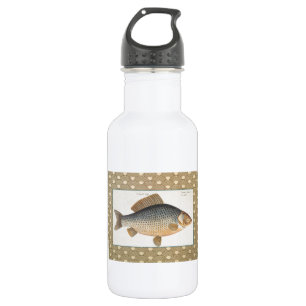 Carp fish fishing painting freshwater 532 ml water bottle