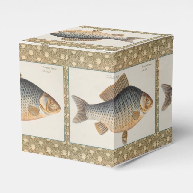 Carp fish fishing painting freshwater favor box (Front Side)