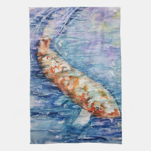 Carp fish kitchen towel