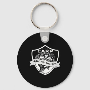 Carp Lucky Shirt Funny Fishing Accessories To Carp Keychain