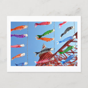 Carp Streamers (Koinobori) à la carte postale de l