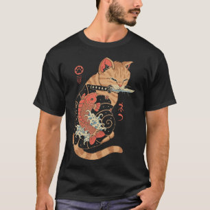 Carp Tattooed Cat T-Shirt