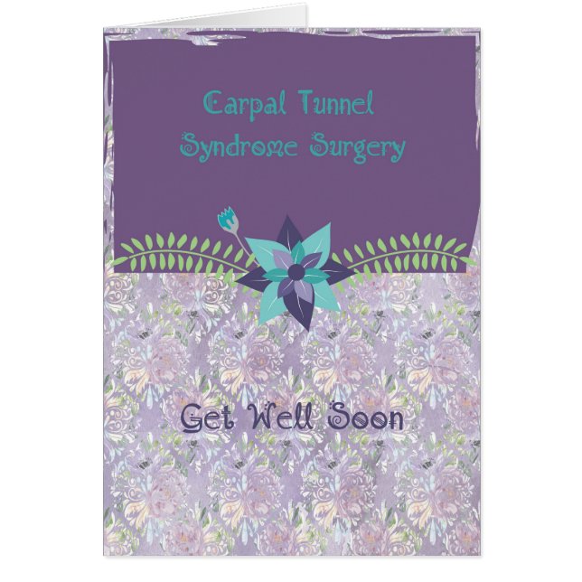 Carpal Tunnel Syndrome Carte de chirurgie (Devant)
