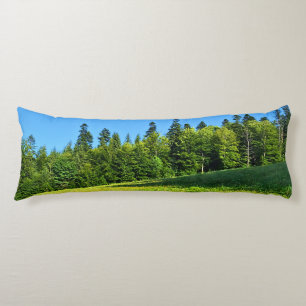 Carpathian Green Meadow – Romania Mountain Print Body Pillow