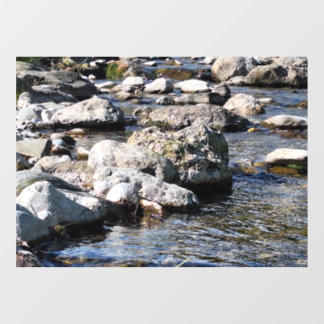 Carpathian Mountain River – Romania Nature Print Window Cling