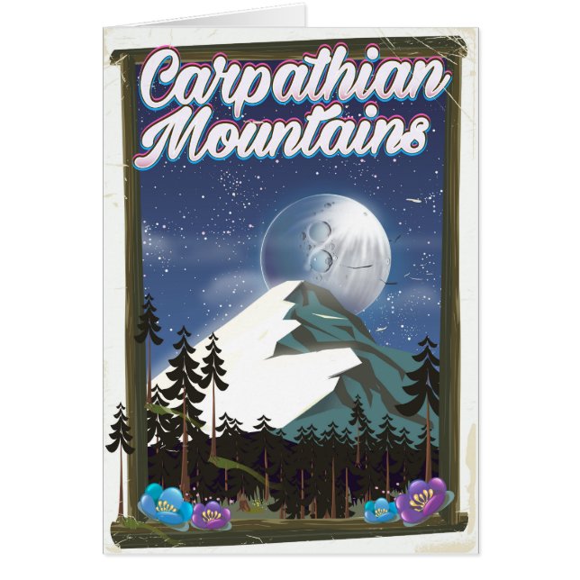Carpathian Mountains Travel poster (Front)