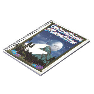 Carpathian Mountains Travel poster Notebook