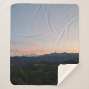 Carpathian Sunset – Romania Mountain Photography Sherpa Blanket