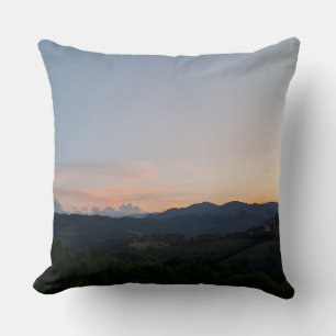 Carpathian Sunset – Romania Mountain Photography Throw Pillow