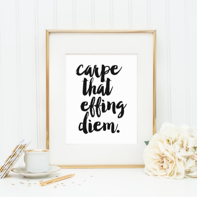 Carpe Ce Diem Efficace | Impression d'art (Créateur téléchargé)