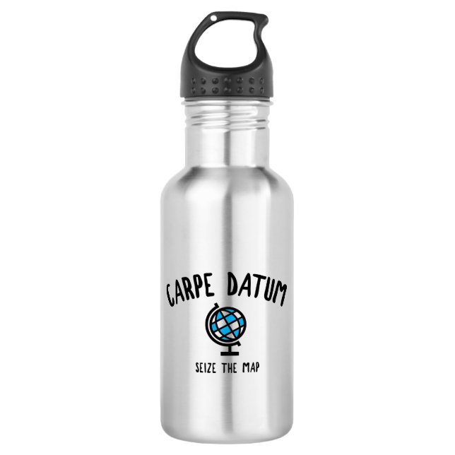 Carpe Datum Seize The Map 532 Ml Water Bottle (Front)