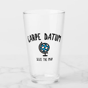 Carpe Datum Seize The Map Glass