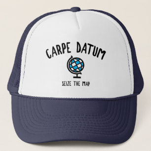 Carpe Datum Seize The Map Trucker Hat