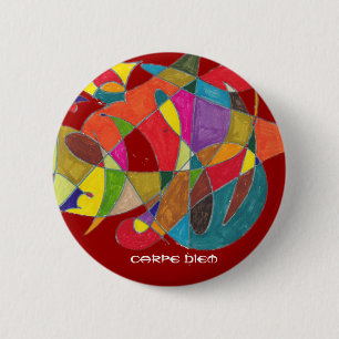 Carpe Diem 2 Inch Round Button