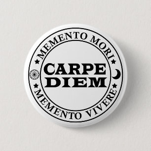 Carpe diem 2 inch round button
