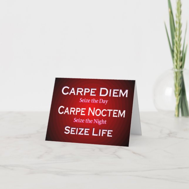 Carpe Diem Card (Front)