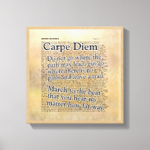 Carpe Diem et plus encore — Impression d'art en to