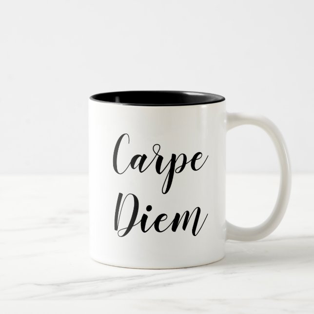 Carpe Diem | Inspiring Slogan Quote Mug (Right)