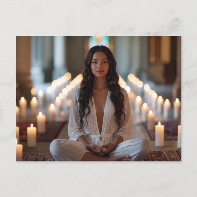 CARPE DIEM - Meditation - Yoga Postcard (Front)