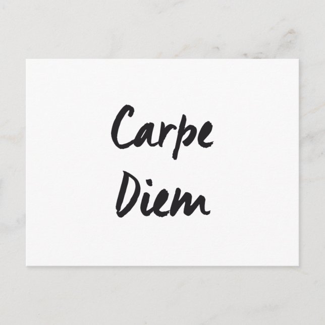 Carpe diem postcard (Front)