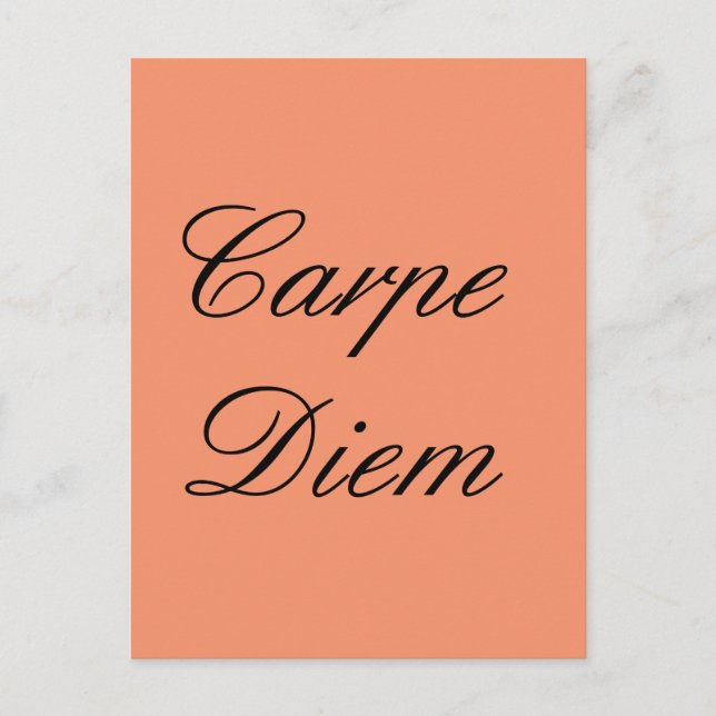 Carpe Diem postcard (Front)