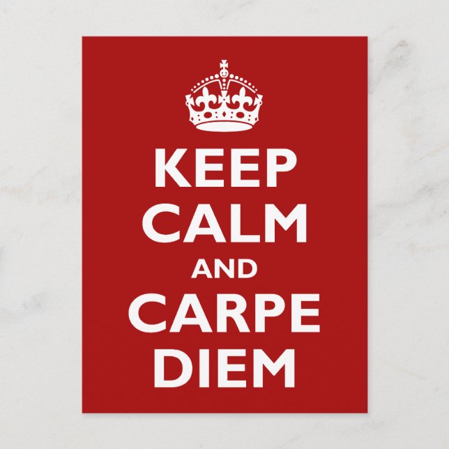 Carpe Diem! Postcard (Front)