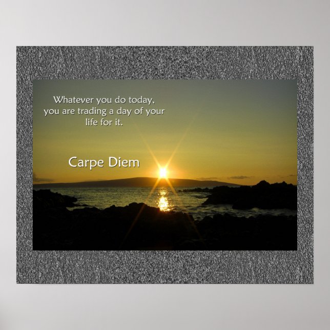 Carpe Diem Poster (Front)