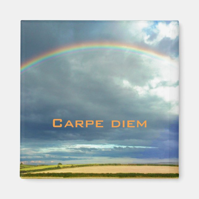 Carpe Diem Rainbow Magnet (Front)