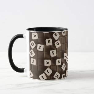 Carpe Diem Scrambled Letter Tiles Mug