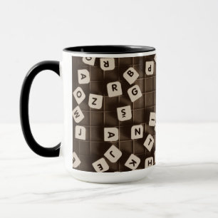 Carpe Diem Scrambled Letter Tiles Mug