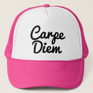 Carpe Diem seize the day custom colour trucker hat