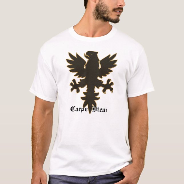 Carpe Diem, Seize the day Eagle T-Shirt (Front)