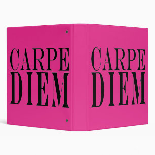 Carpe Diem Seize the Day Latin Quote Happiness Binder