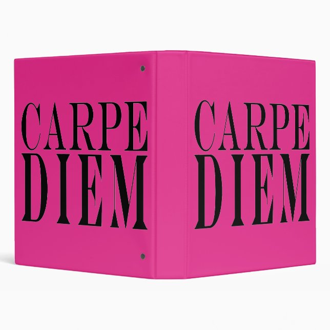 Carpe Diem Seize the Day Latin Quote Happiness Binder (Background)