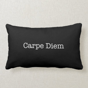Carpe Diem Seize the Day Quote - Quotes Lumbar Pillow