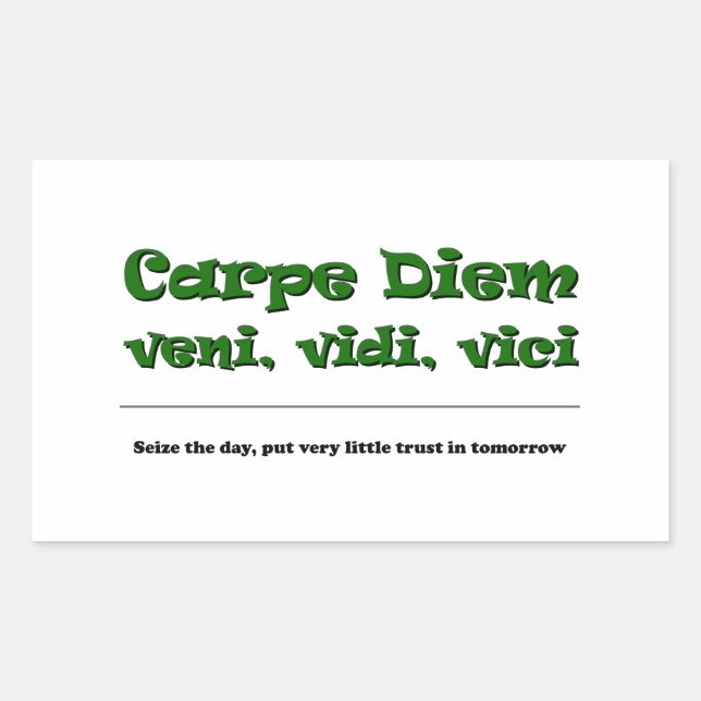 Carpe Diem Sticker (Front)