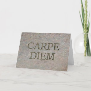 Carpe Diem Stone carte de voeux