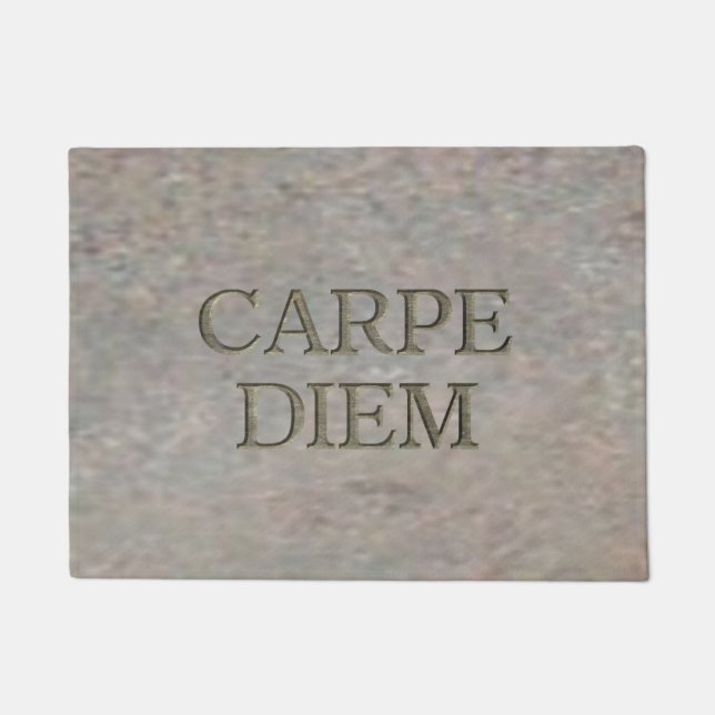 Carpe Diem Stone doormat (Front)